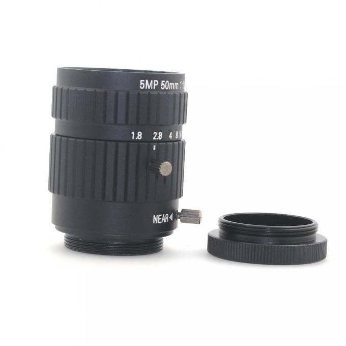 5MP 50mmの固定焦点のCS、cctvの産業顕微鏡のカメラのCCTVのカメラ レンズのためのCの台紙