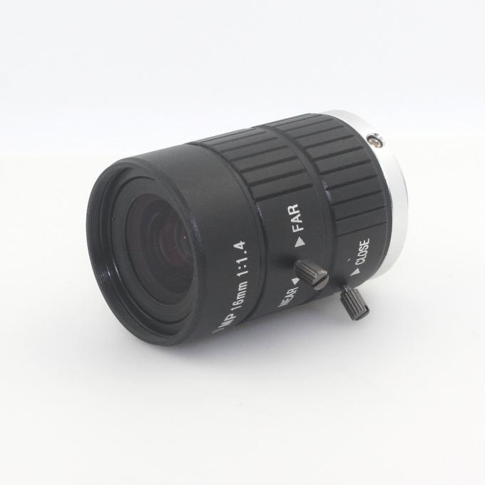 HD 10MP CCTVのカメラ レンズ16mmのCCTVのカメラまたは産業顕微鏡の道の監視のためのF1.4開きの台紙C