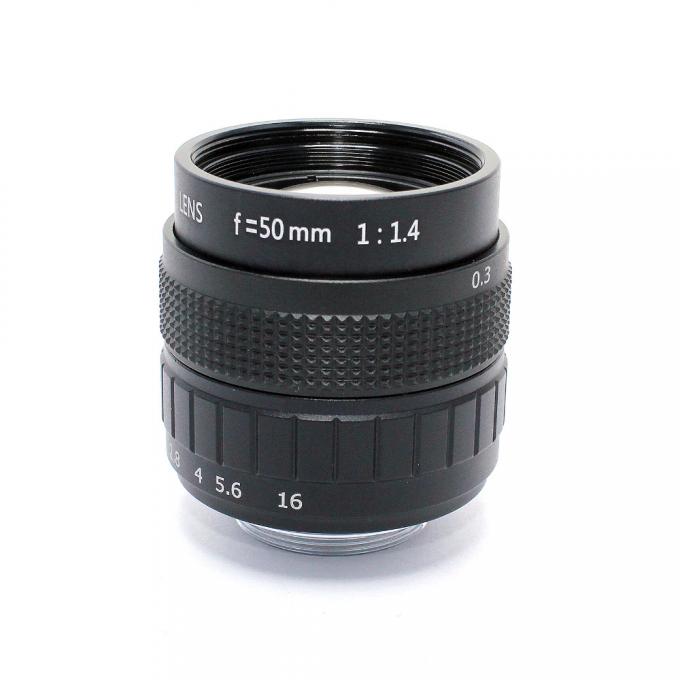 50mmレンズCの台紙f/1.4 CCTVレンズCの台紙2/3 CCTVレンズは質のカメラ レンズが付いている合金の包装を特色にします